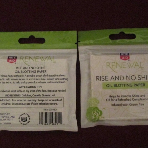 Face Oil Absorbing Sheet Blotting Paper Green tea - Picture 3 of 3